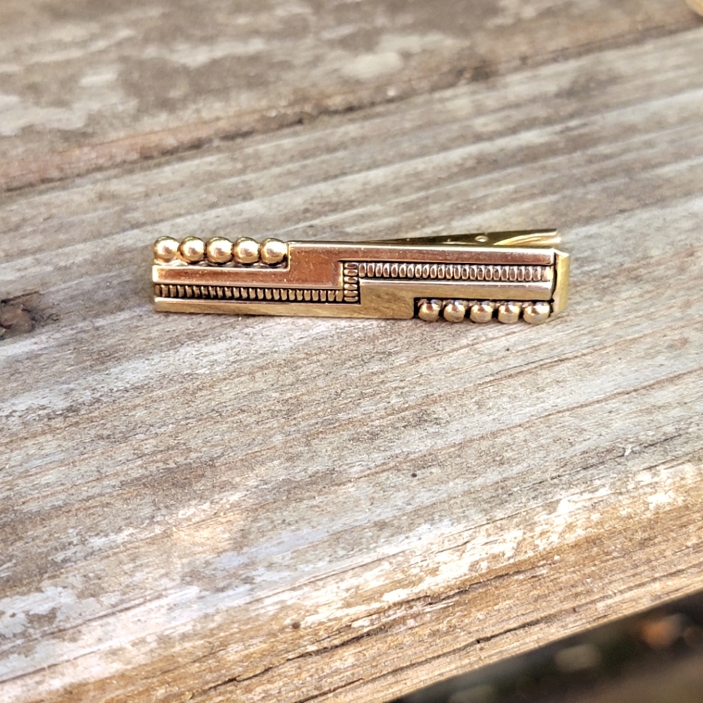 Vintage Anson Gold Tone Tie Clip